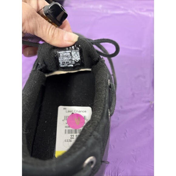 Sperry Top-Sider Women’s Size 5.5 Waterproof BlackRubber Duck Boots Shoe Slip On - Picture 5 of 12